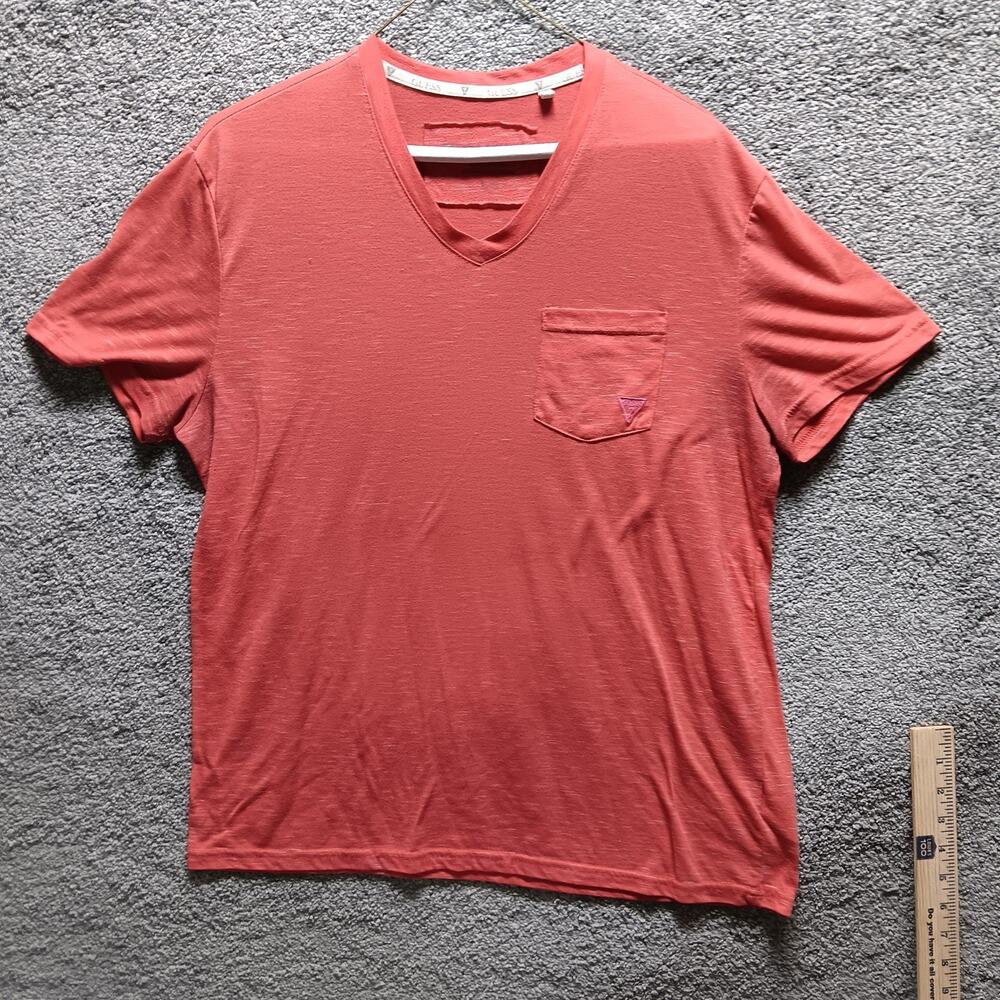 Guess T-Shirt Men’s Large Red Casual Streetwear